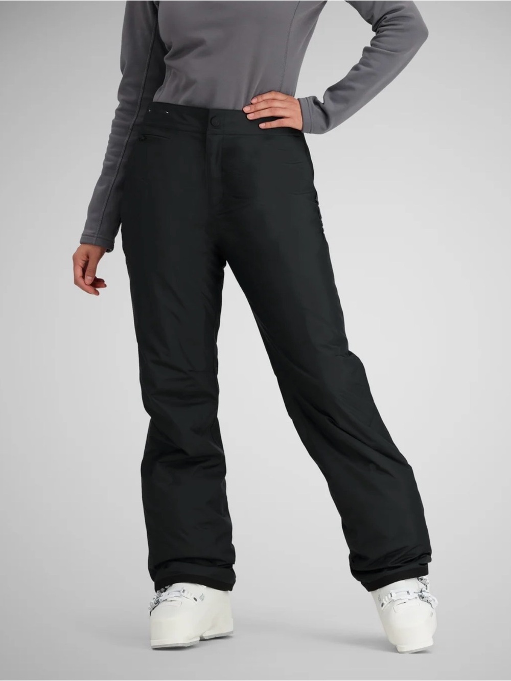 Obermeyer Sugarbush Ski Pant Women 10 Short Black Snowboard Waterproof Insulated